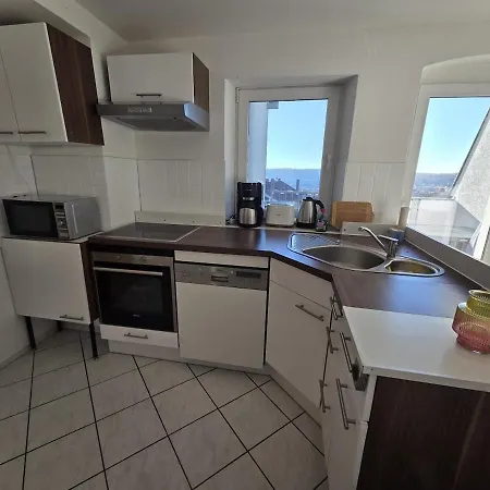 Apartmán Helles Maisonette Apartment, Balkon, Klima, All-In 5G Gera